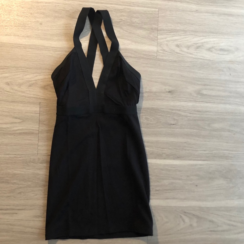 Black mini cocktail dress